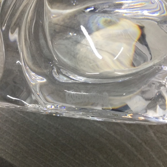 Vintage Atlantis Lead Crystal Cat Paperweight - Picture 6 of 6